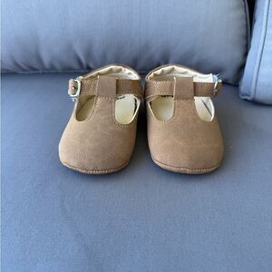 NWOT Brown Kids Shoes with Buckle